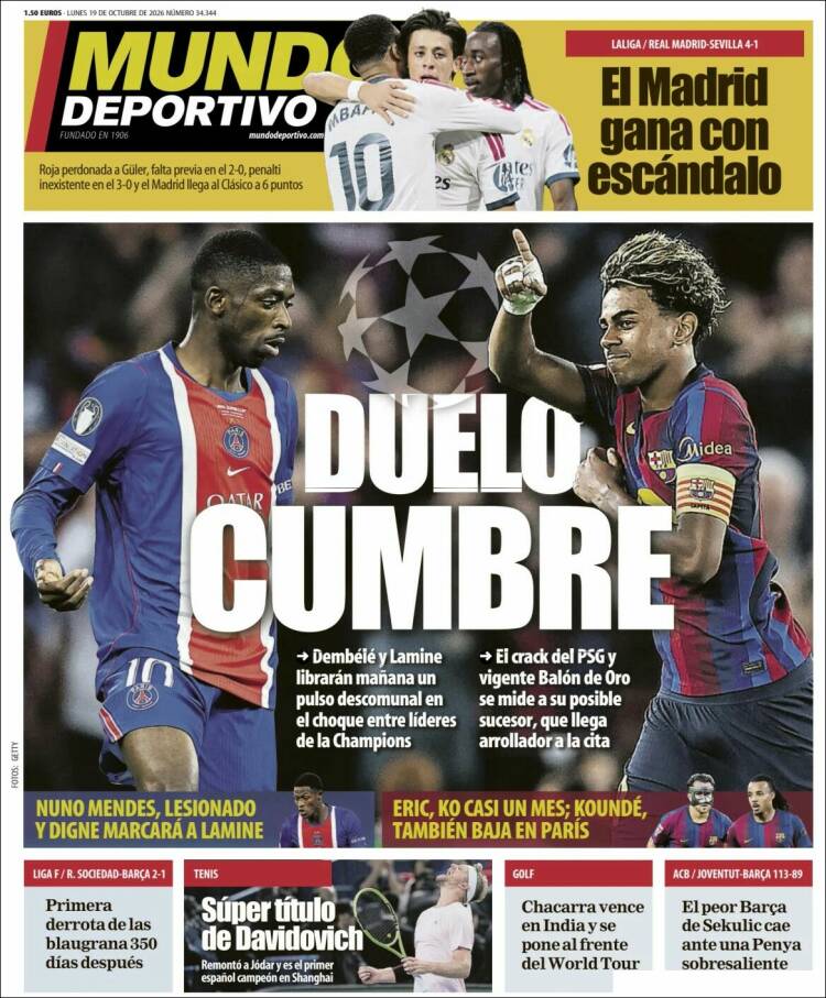 Portada Mundo deportivo