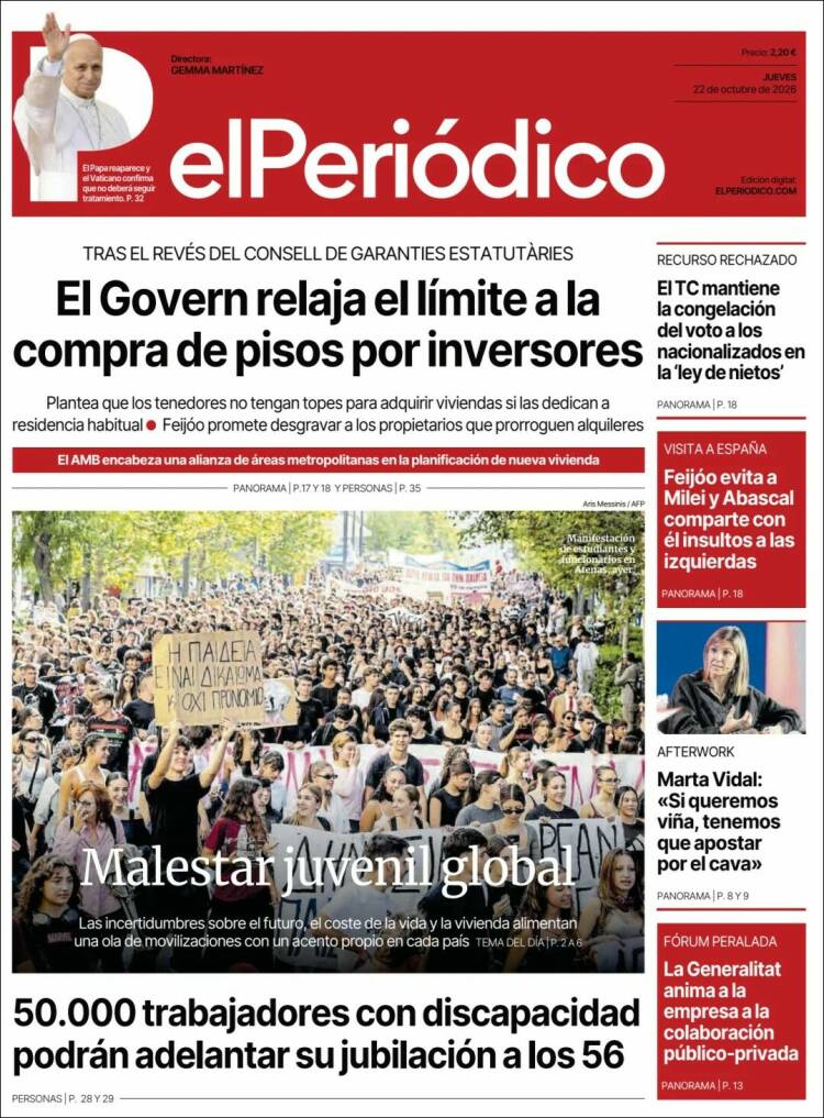 Portada El Periodico