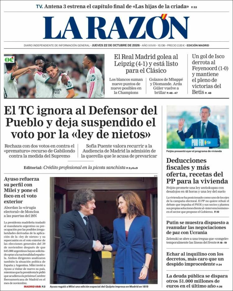 Portada La Razon