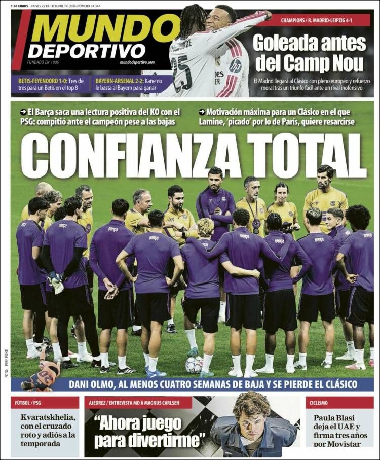 Portada Mundo deportivo
