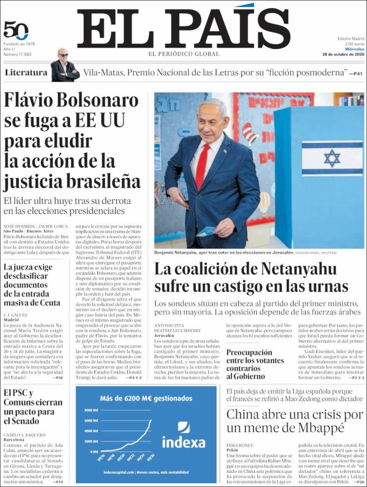 Portada EL PAIS