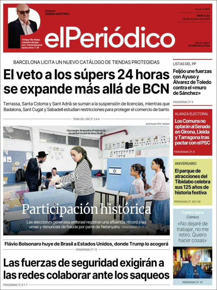 Portada El Periodico