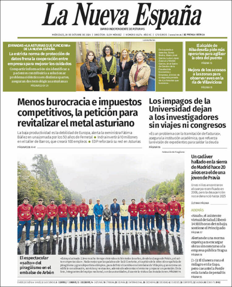 Portada La Nueva España