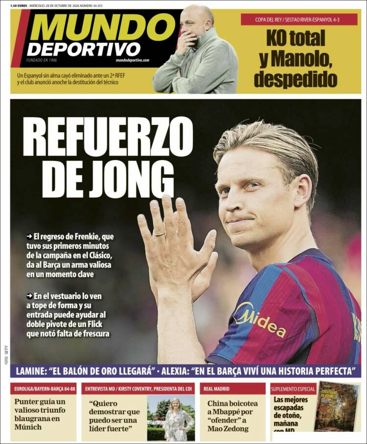 Portada Mundo deportivo