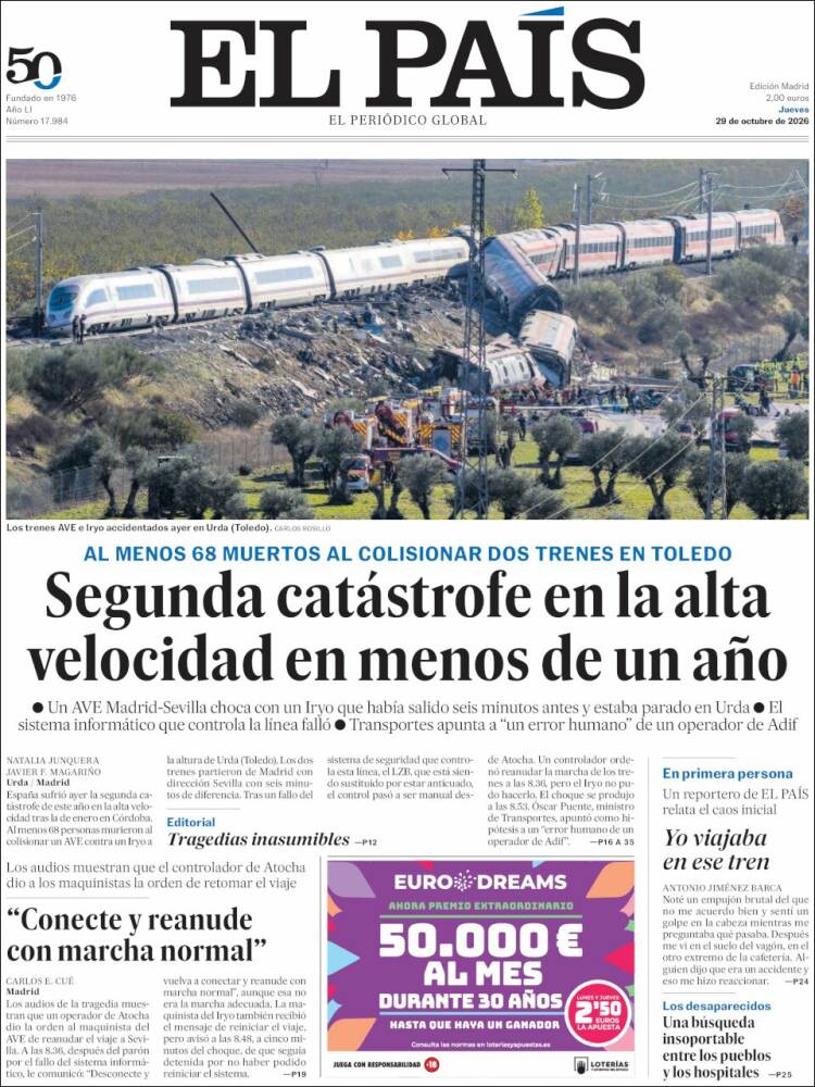 Portada EL PAIS